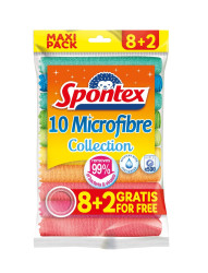 Spontex utěrka z mikrovlákna 8+2 ks