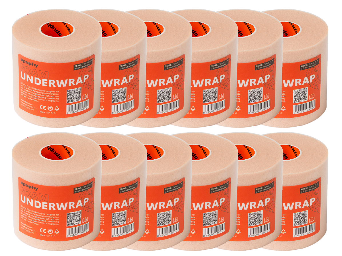 Spophy Foam Underwrap Beige, podtejpovací molitanová páska béžová 7cm x 27 m, 12 ks