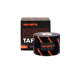 SPOPHY Kinesiology tape black tejpovací páska černá 5 cm x 5 m