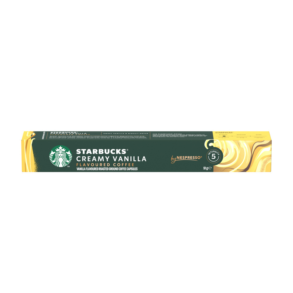 STARBUCKS Creamy Vanilla Flavoured Coffee by Nespresso kávové kapsle 10 ks