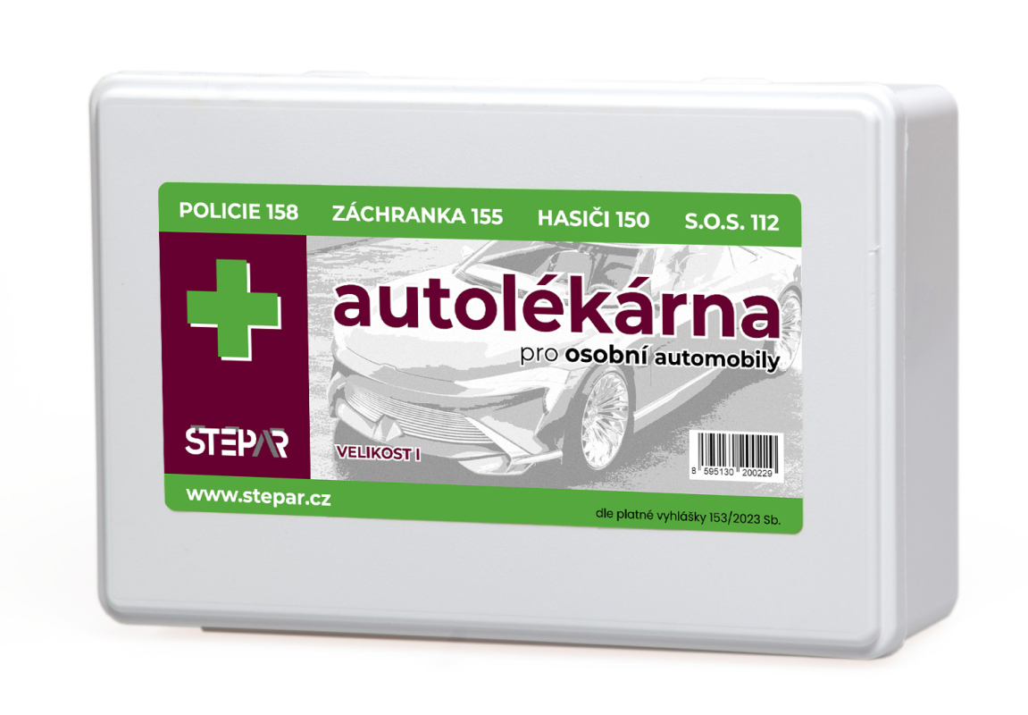 ŠTĚPAŘ Autolékárnička velikost I. - krabice, 153/2023 Sb.