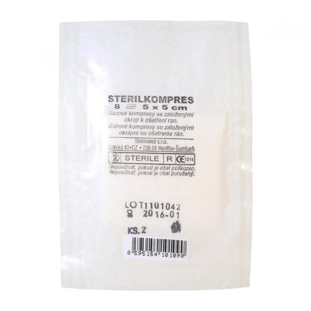 STERIWUND Gáza hydrofilní komprese sterilní 5x5 cm 2 kusy