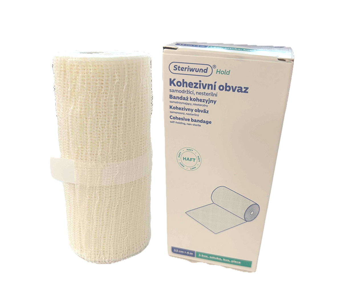 Steriwund Kohezivní obvaz samodržící nesterilní 12 cm x 4 m