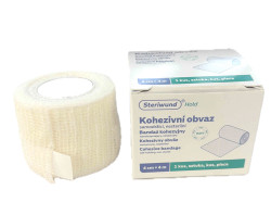 Steriwund Kohezivní obvaz samodržící nesterilní 4 cm x 4 m