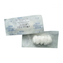 STERIWUND Tampón stáčený z gázy sterilní 15 cm x 15 cm 5 kusů