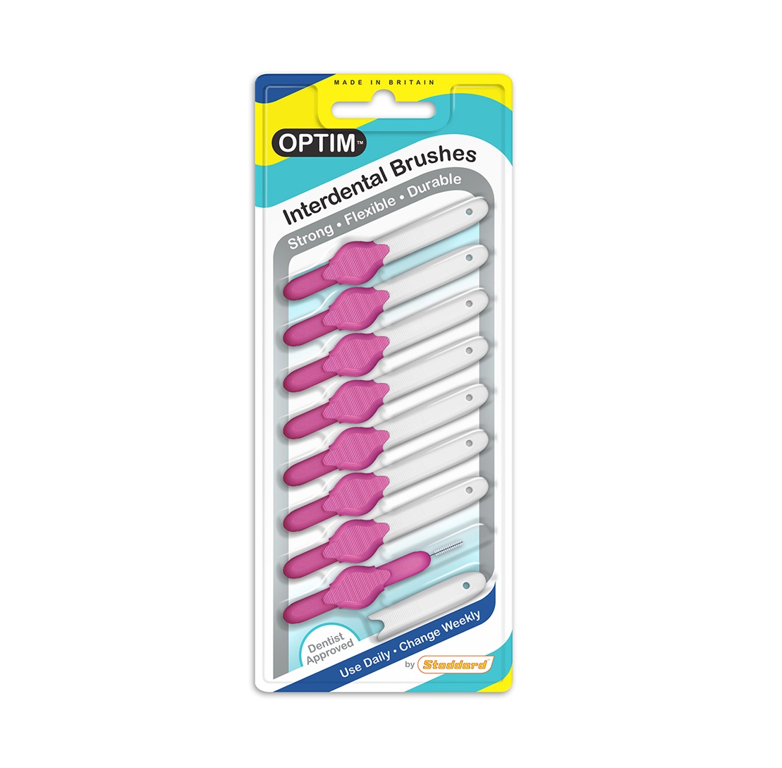 Stoddard Optim 0,7 mm mezizubní kartáček 8 ks růžový