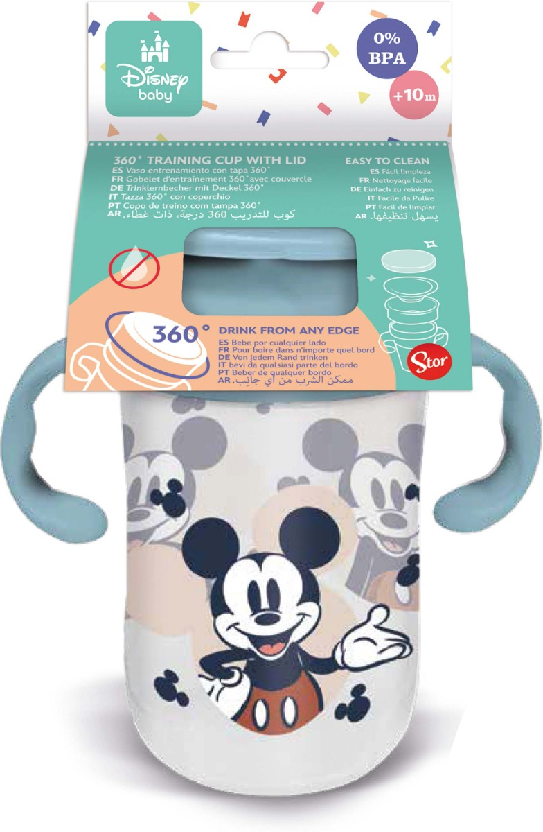 Stor Mickey tréninkový hrnek s úchyty 395 ml