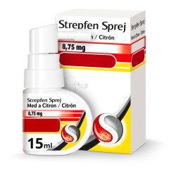 STREPFEN Sprej med a citron 8,75 mg 15 ml