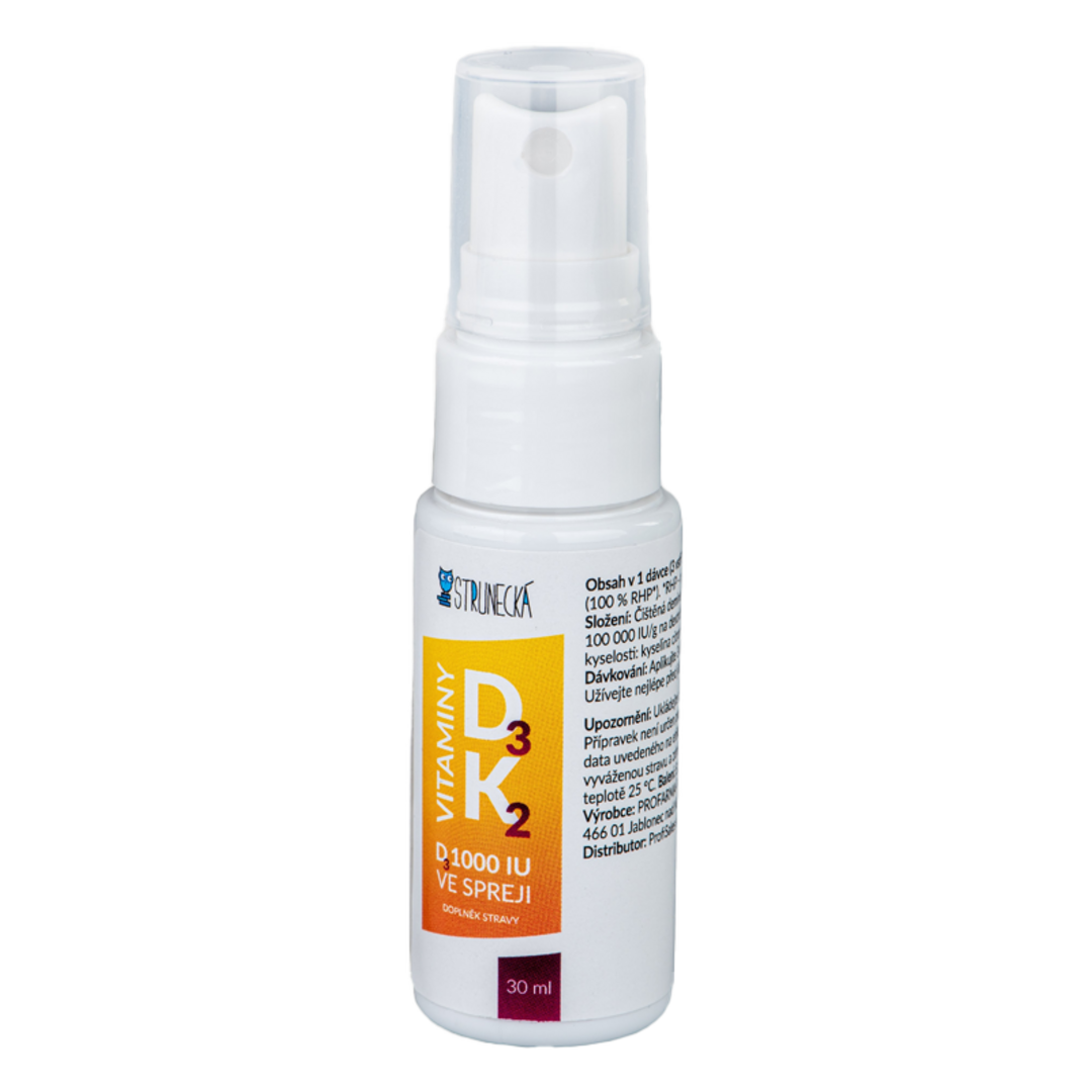 Strunecká Vitamin D3 1000 IU + K2 ve spreji - 30ml