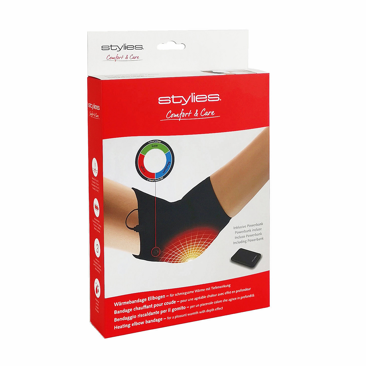 Stylies Nahřívací bandáž na loket Comfort & Care
