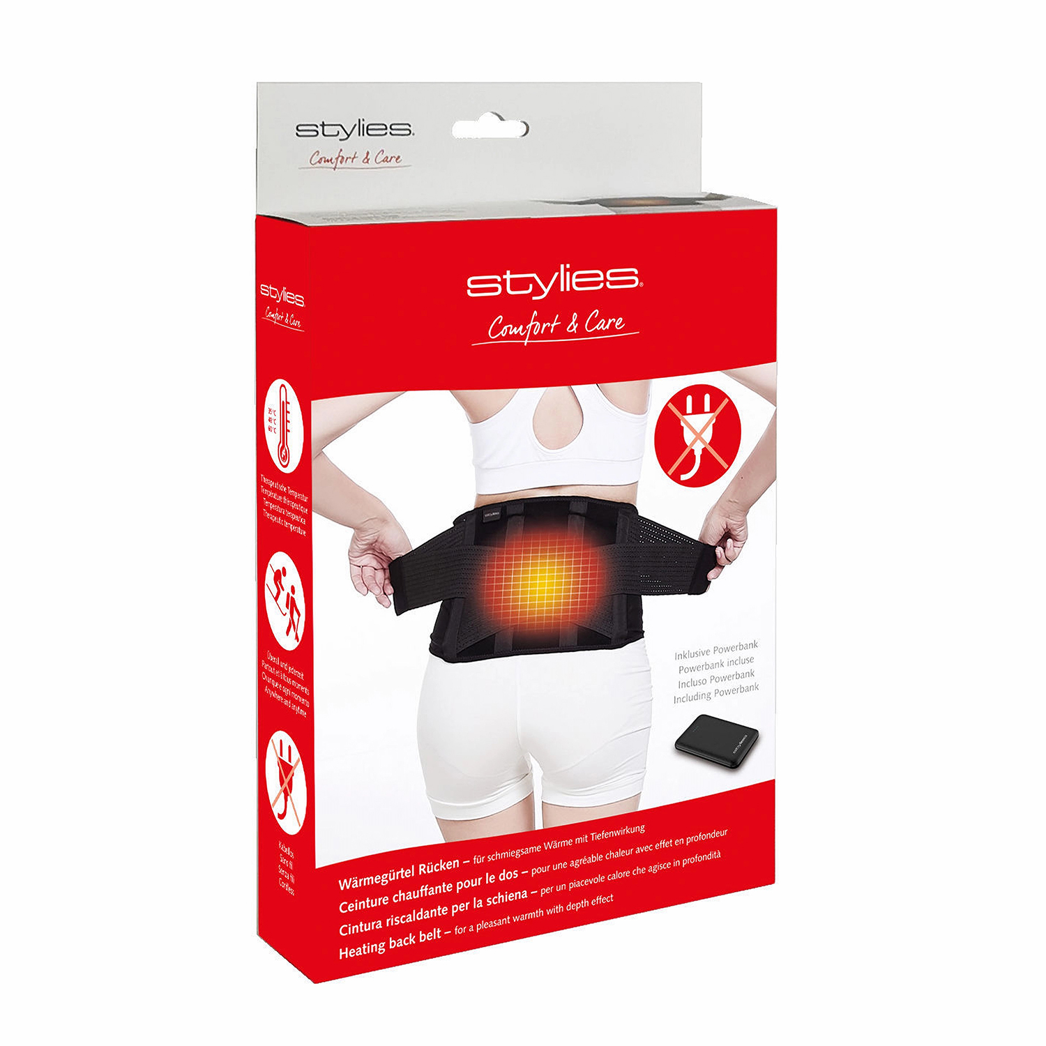 Stylies Nahřívací bederní pás Comfort & Care