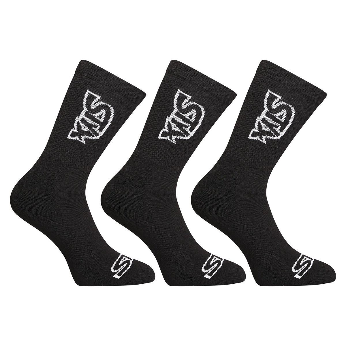 Styx 3PACK ponožky vysoké černé (3HV960) L