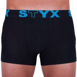 Styx Pánské boxerky sportovní guma nadrozměr černé (R961) 3XL