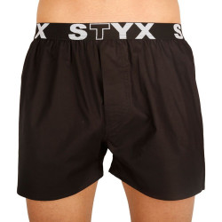 Styx Pánské trenky sportovní guma černé (B960) XL