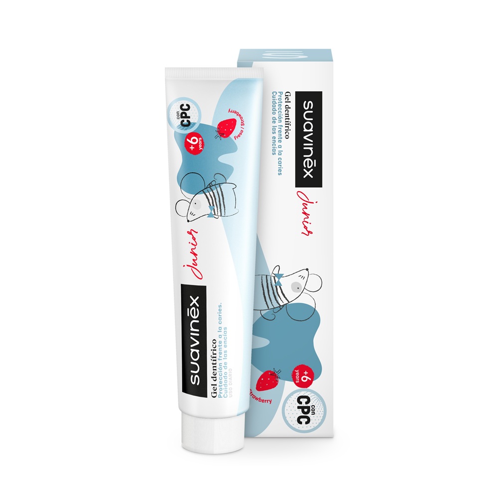 Suavinex Dětská zubní pasta s jahodovou příchutí 75 ml