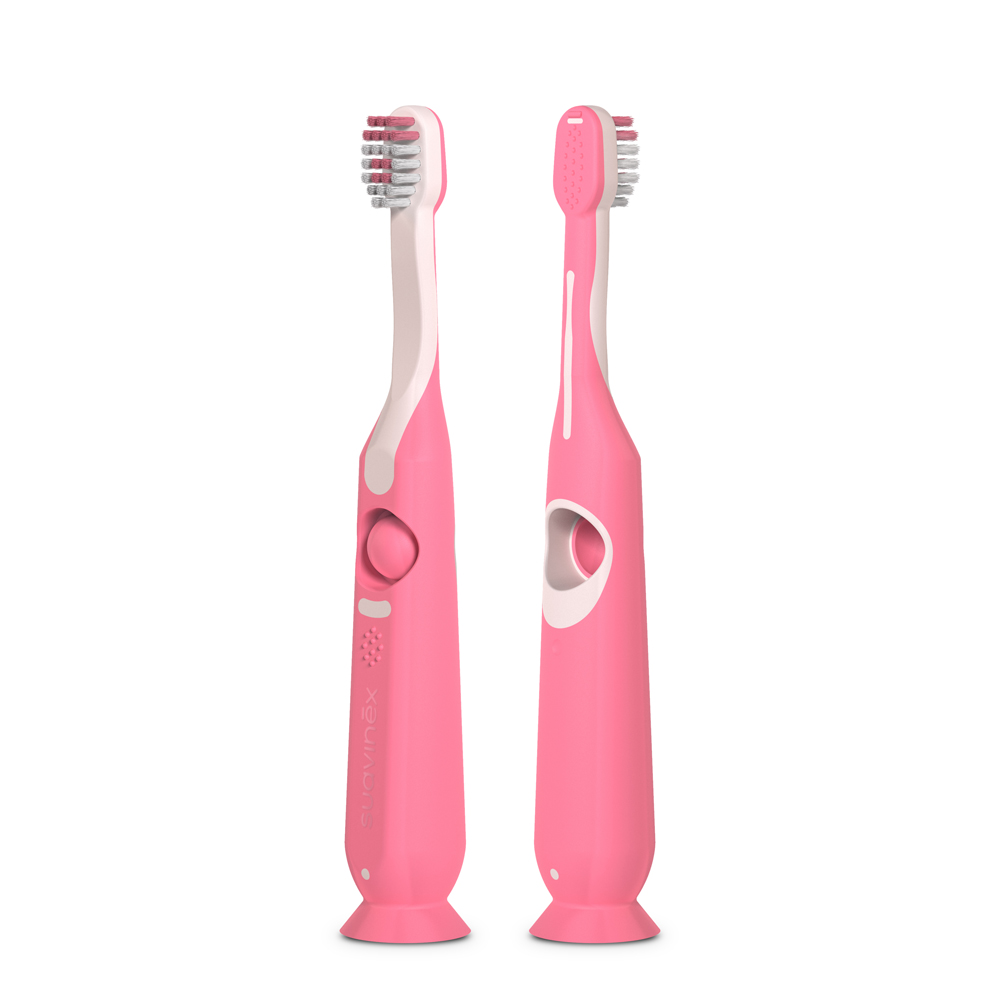 Suavinex Kids Dětský kartáček na zoubky 1 ks růžový