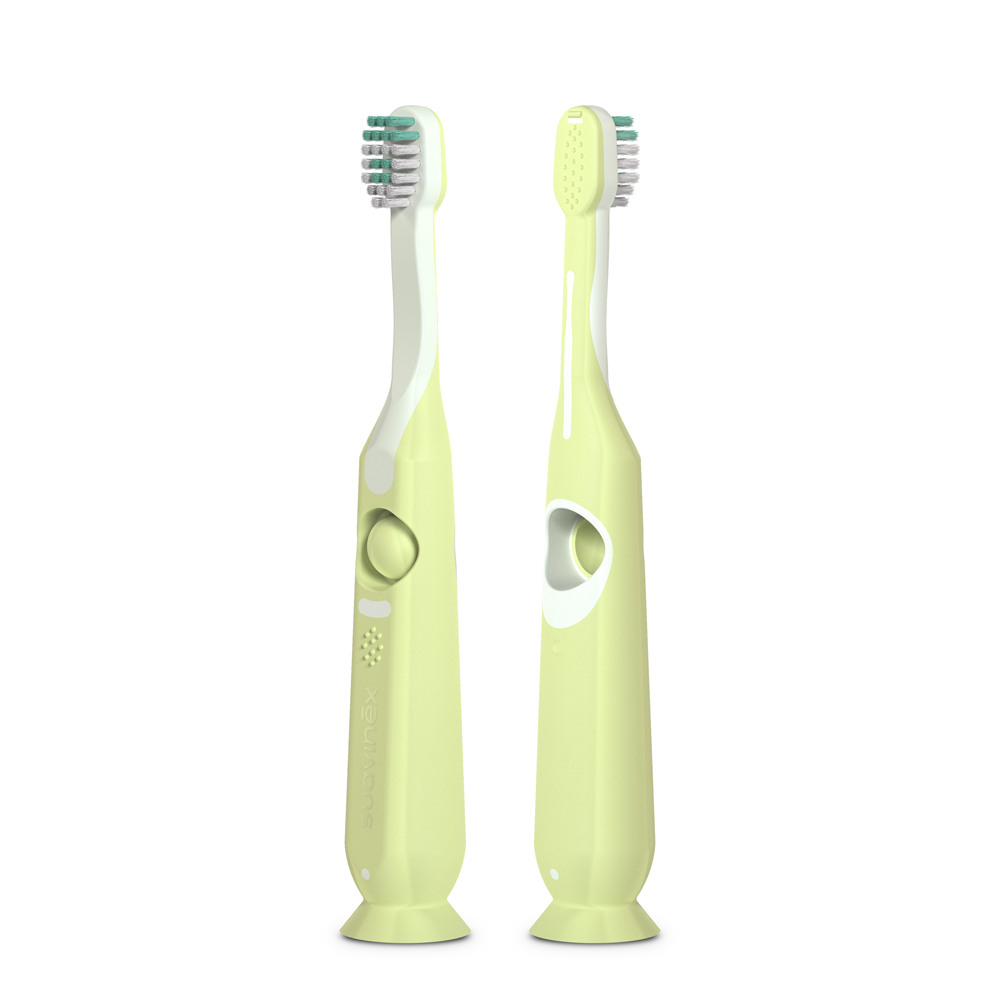 Suavinex Kids Dětský kartáček na zoubky 1 ks zelený