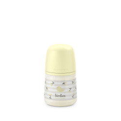 Suavinex Kojenecká láhev fyziologická BIRDIES S 150 ml 1 ks žlutá