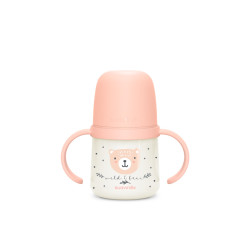 Suavinex První láhev s oušky WILD&FREE 150 ml 1 ks růžová