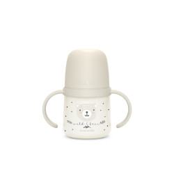 Suavinex První láhev s oušky WILD&FREE 150 ml 1 ks šedá