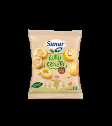 SUNAR BIO Dětské křupky Kuku kroužky 9m+, 20 g
