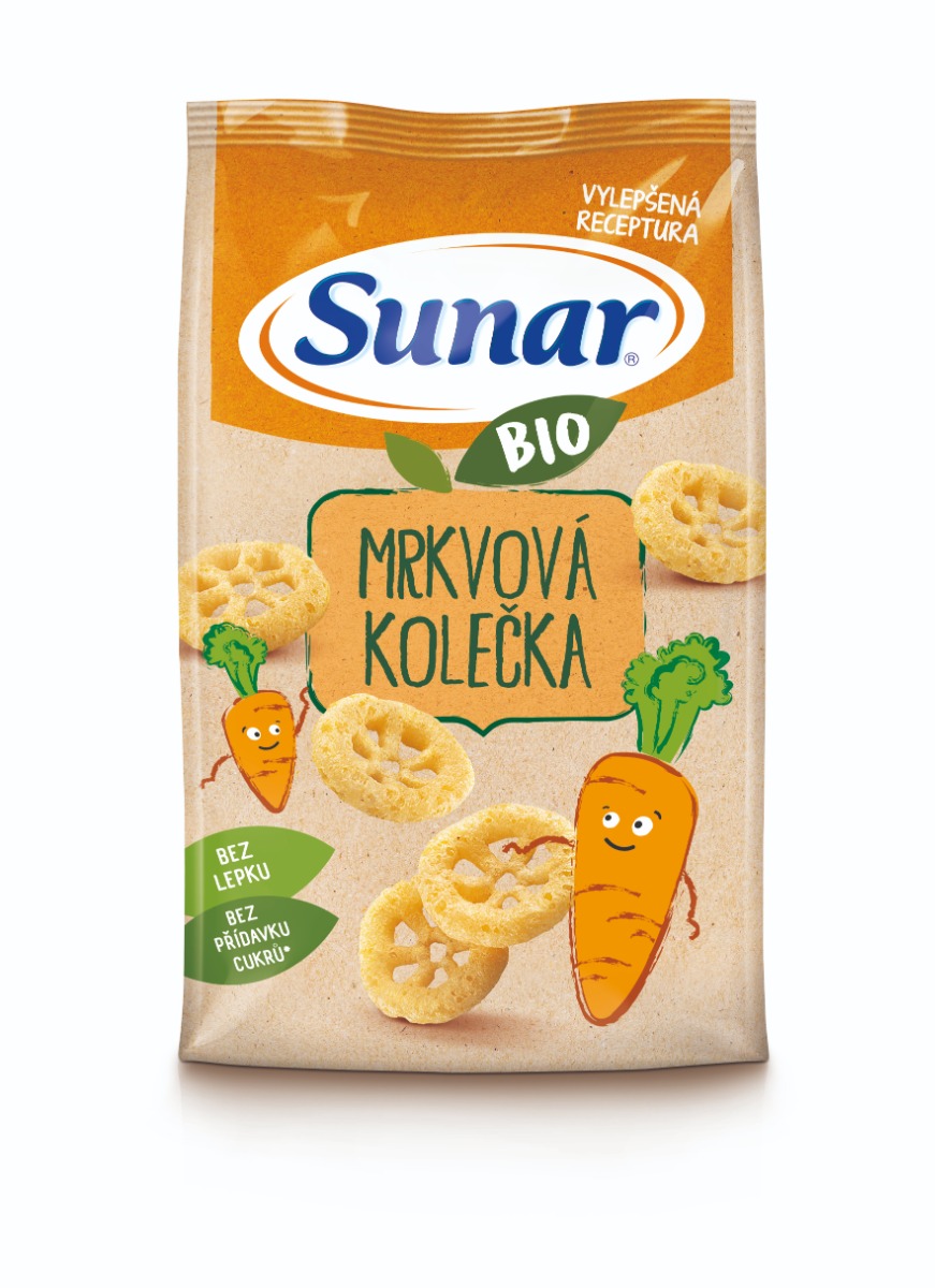 Sunar BIO Mrkvová kolečka křupky 45 g