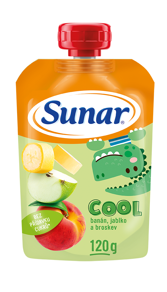Sunar Cool ovoce Broskev, jablko, banán kapsička 120 g