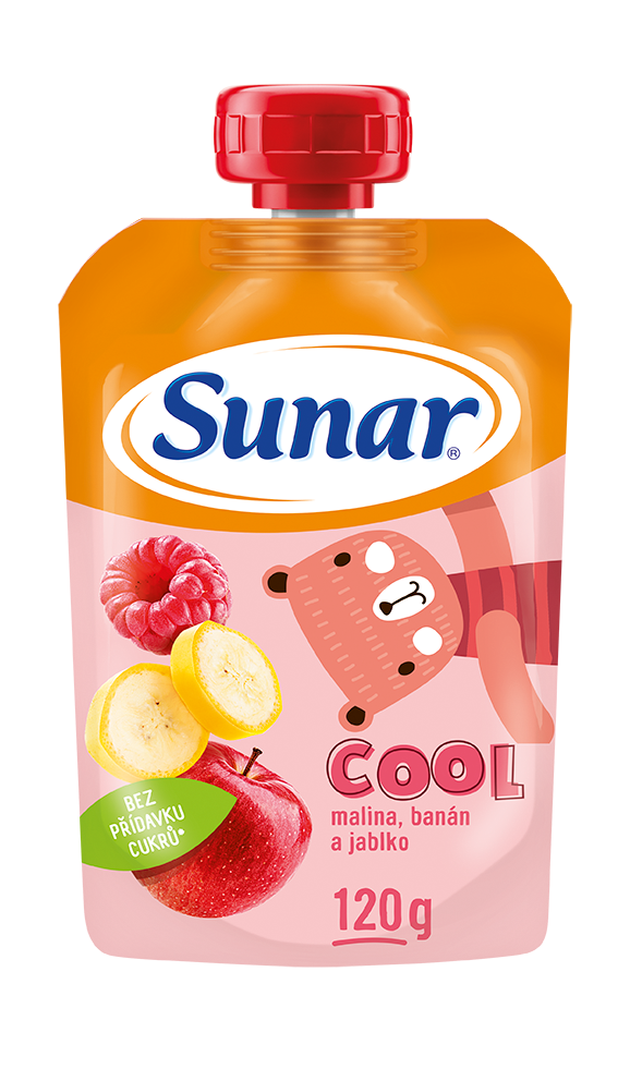 Sunar Cool ovoce Malina, banán, jablko kapsička 120 g
