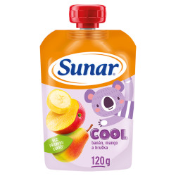 SUNAR Cool ovocná kapsička hruška banán mango 12m+ 120 g