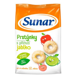 SUNAR Dětské křupky jablečné prstýnky 12m+ 50 g