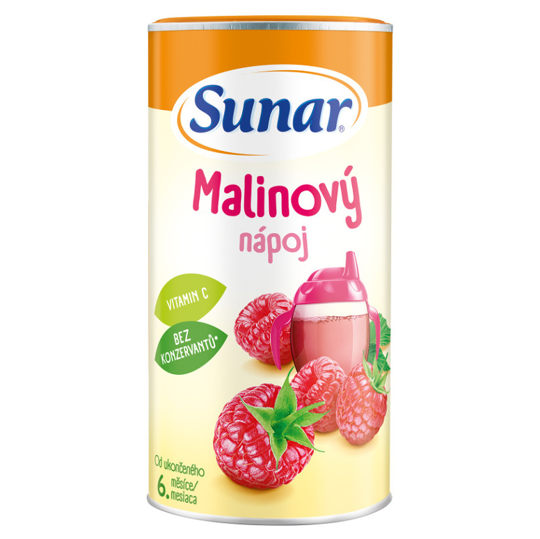 SUNAR Instantní nápoj malinový 6m+ 200 g