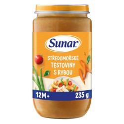 SUNAR Příkrm středomořské těstoviny s rybou 12m+ 235 g