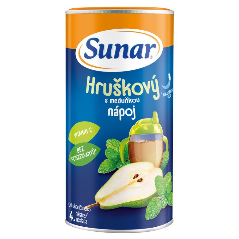 SUNAR Rozpustný nápoj hruškový s meduňkou 200 g