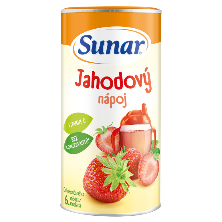 SUNAR Rozpustný nápoj jahodový 200 g