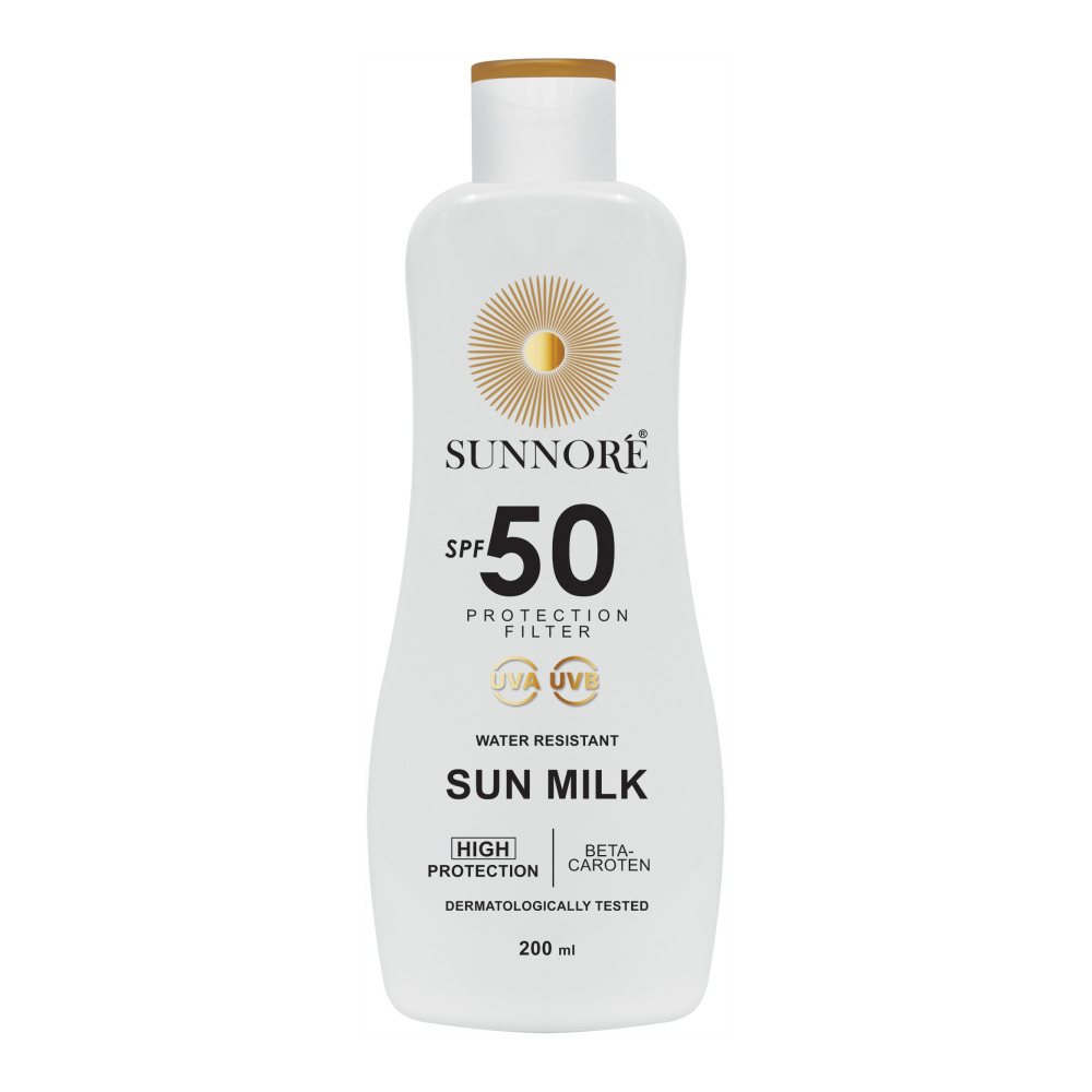 SUNNORÉ Sun milk SPF 50 opalovací mléko 200 ml