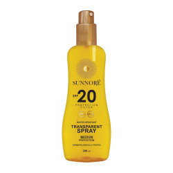 SUNNORÉ Transparent Spray SPF 20 sprej na opalování 200 ml