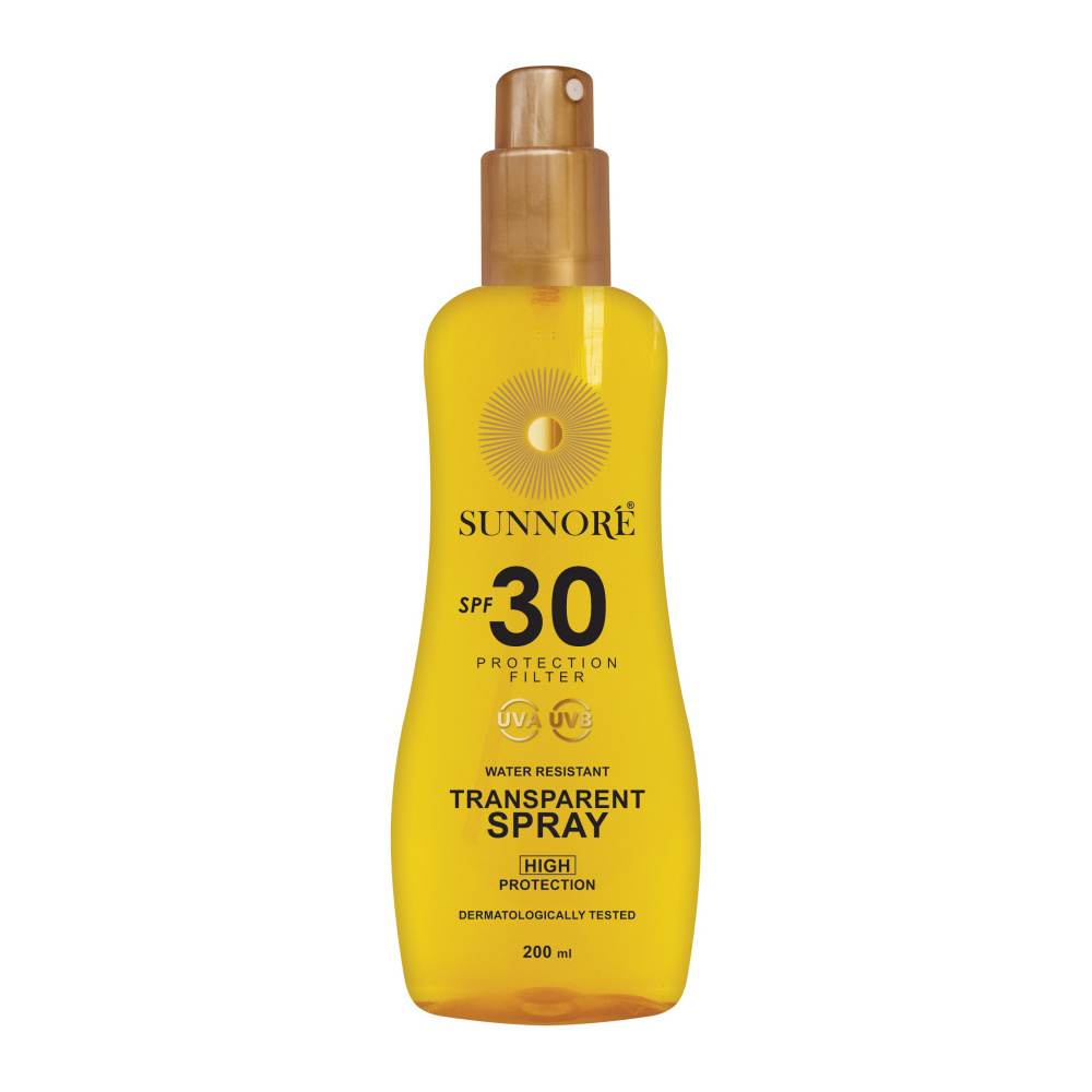 SUNNORÉ Transparent Spray SPF 30 sprej na opalování 200 ml