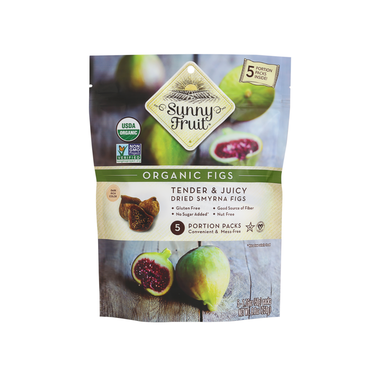 Sunny Fruit BIO Fíky sušené na slunci 5x50 g