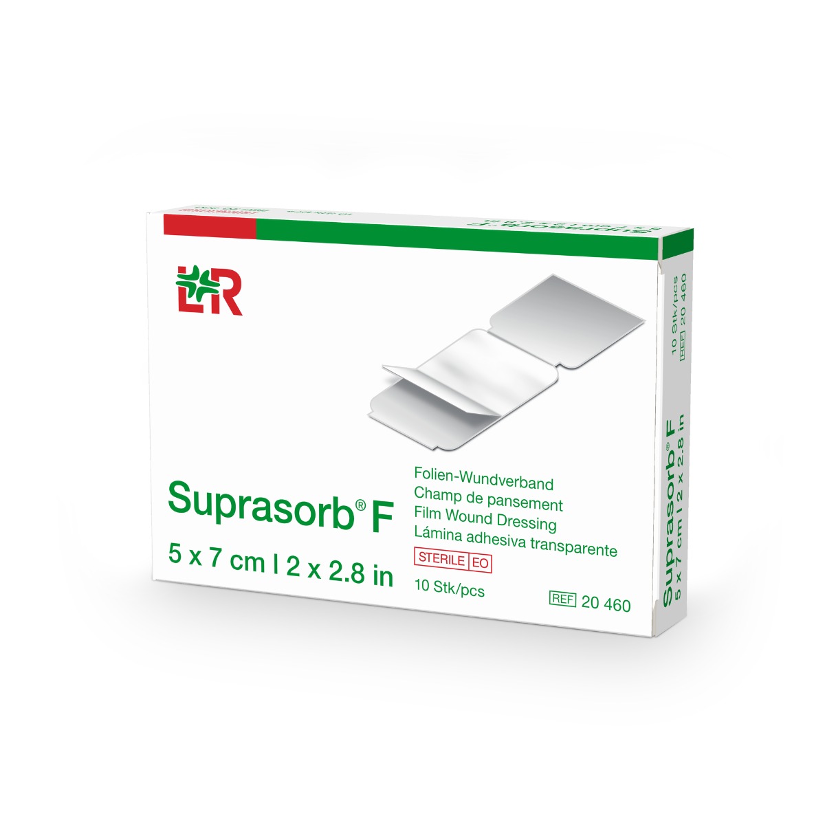 Suprasorb F 5 x 7 cm sterilní foliové krytí 10 ks