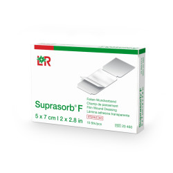 Suprasorb F 5 x 7 cm sterilní foliové krytí 10 ks