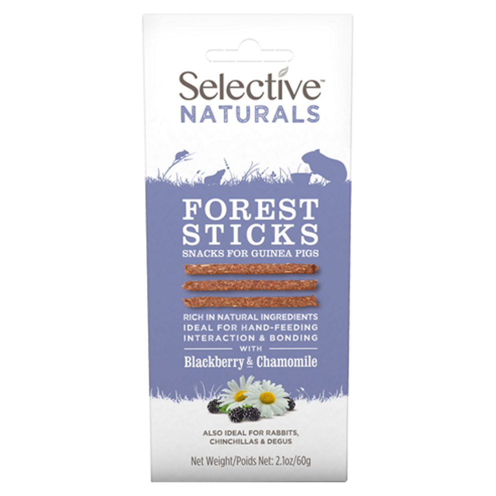 SUPREME Selective naturals snack forest sticks ostružiny a heřmánek 60 g