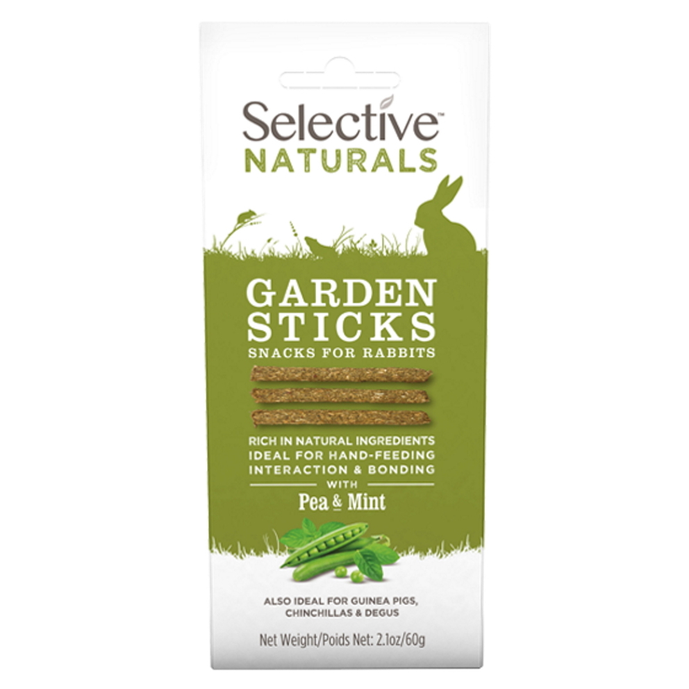 SUPREME Selective naturals snack garden sticks hrášek s mátou 60 g