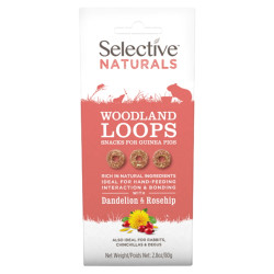 SUPREME Selective naturals snack woodland loops pampelišky a šípky 80 g