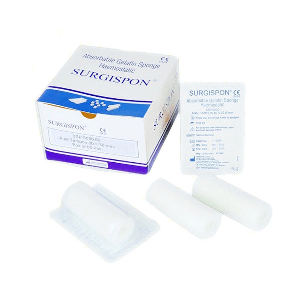 SURGISPON Tampon 80 x 30 mm 6 kusů