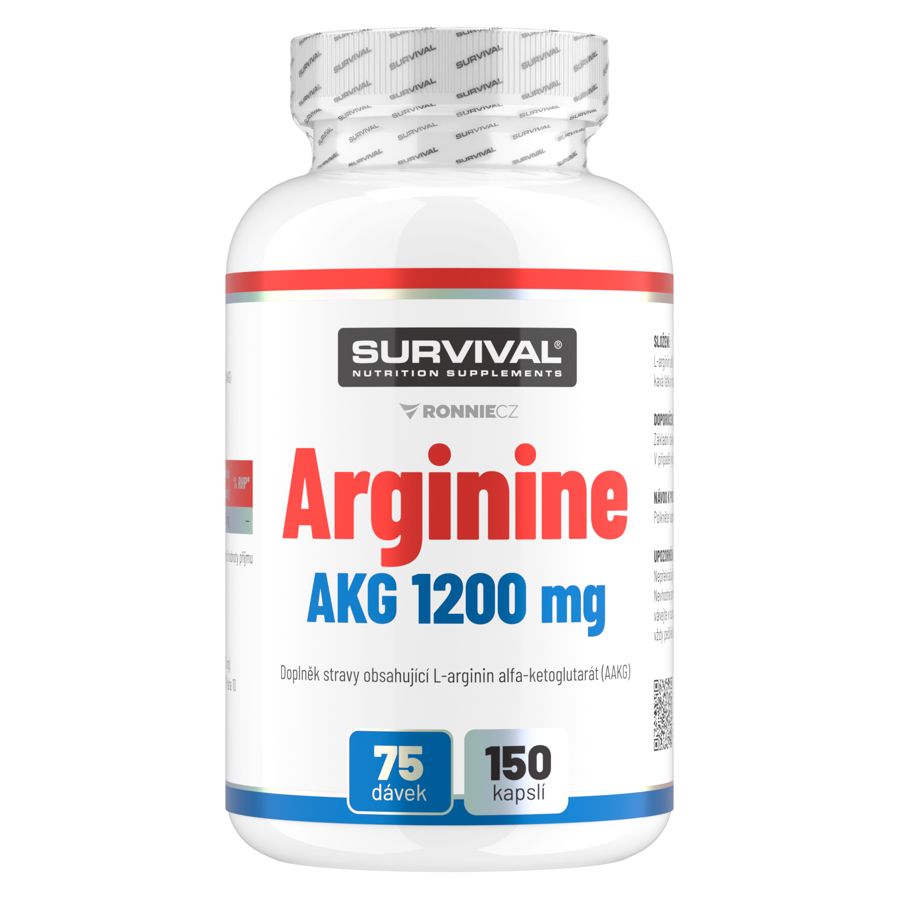 Survival Arginine AKG 1200 mg 150 cps