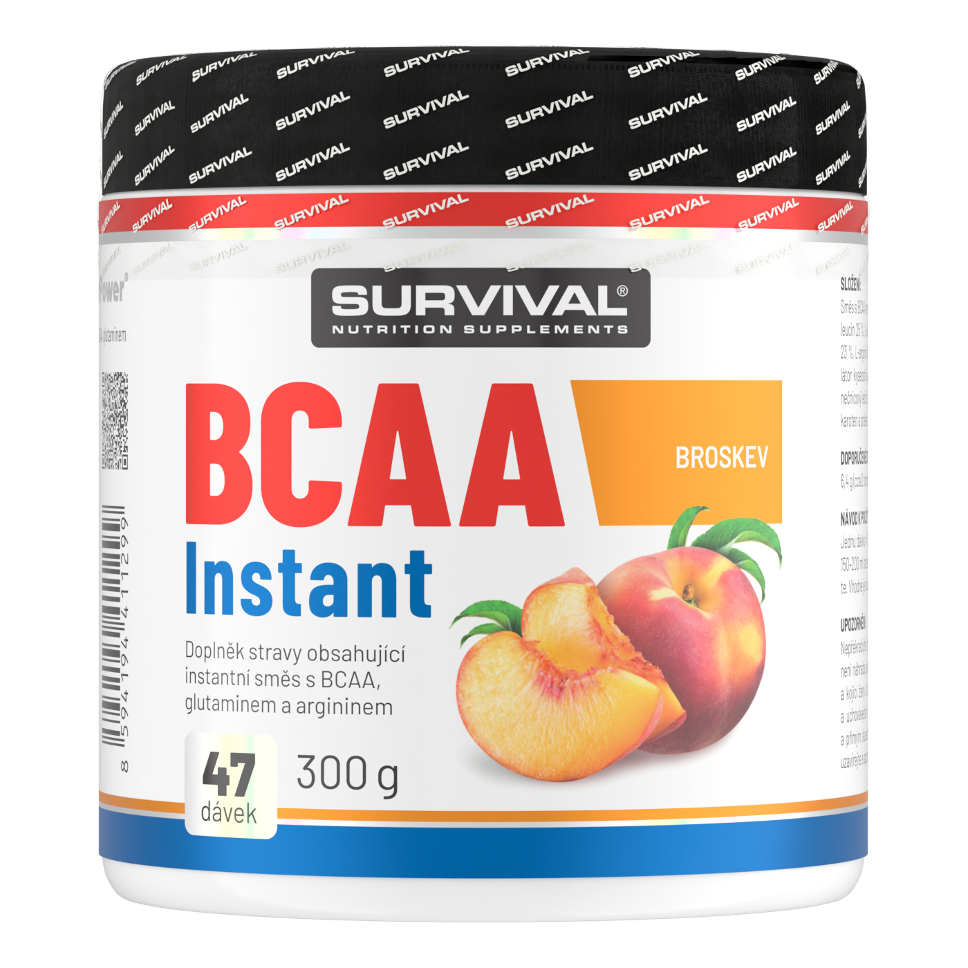 Survival BCAA Instant 300 g broskev