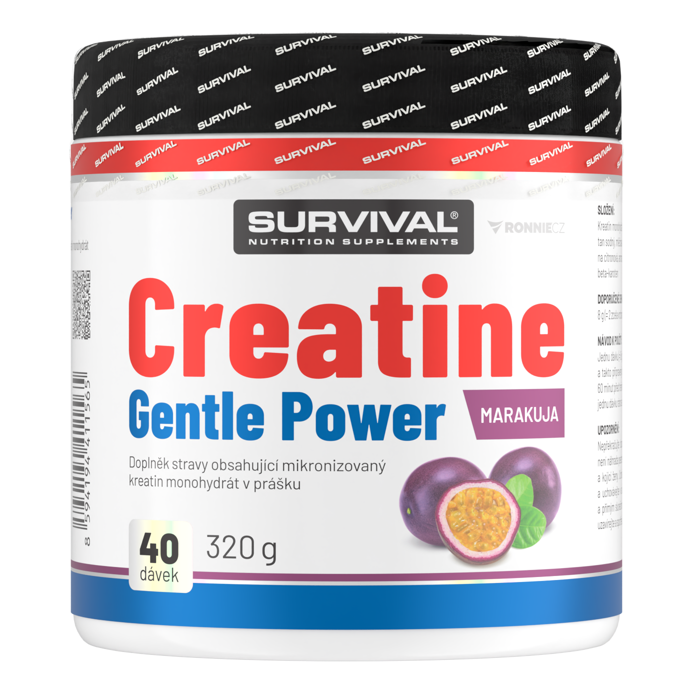 Survival Creatine Monohydrate Gentle Power 320 g marakuja