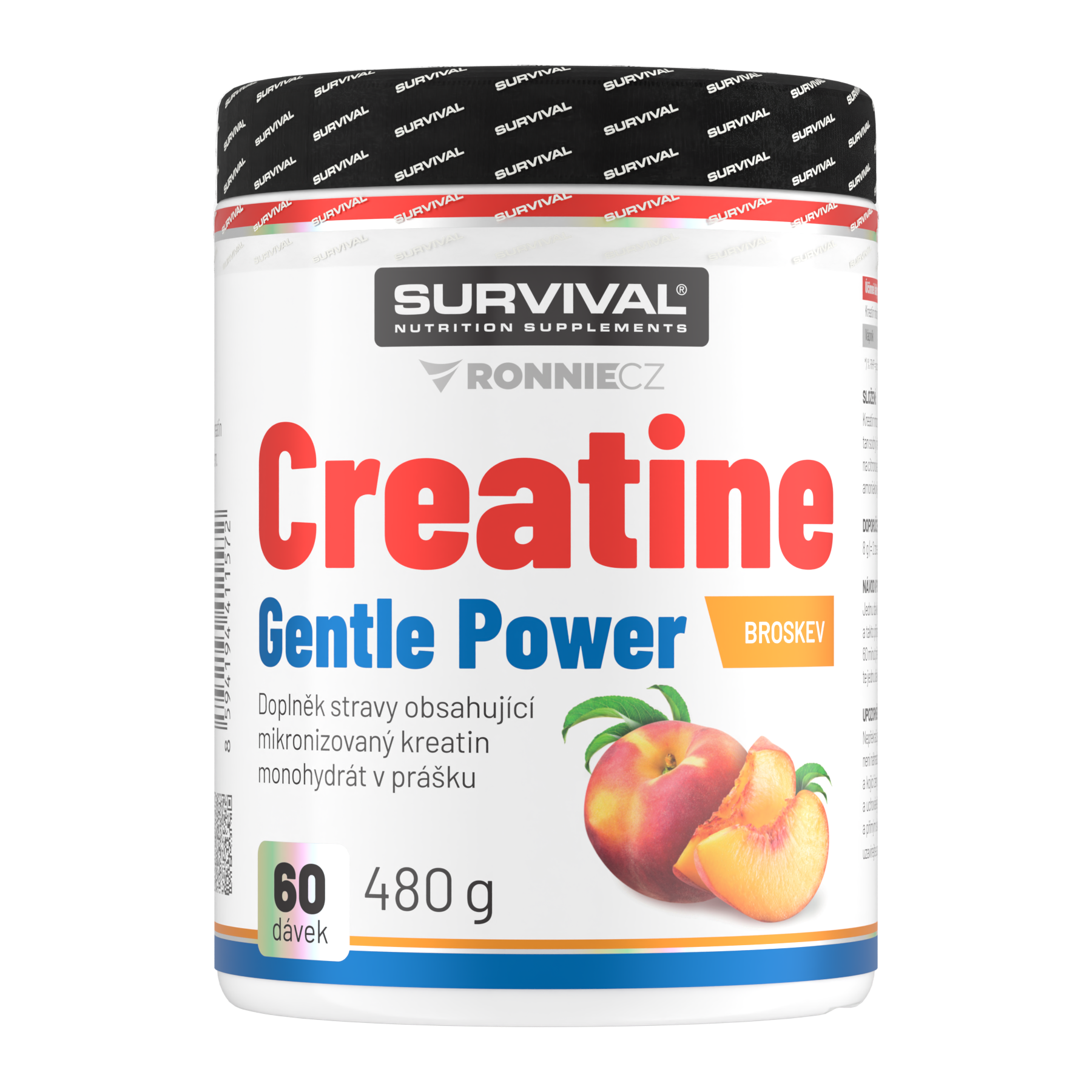 Survival Creatine Monohydrate Gentle Power 480 g broskev