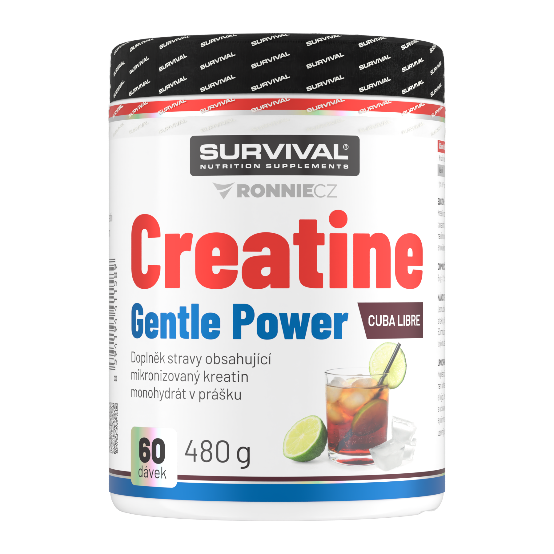 Survival Creatine Monohydrate Gentle Power 480 g cuba libre