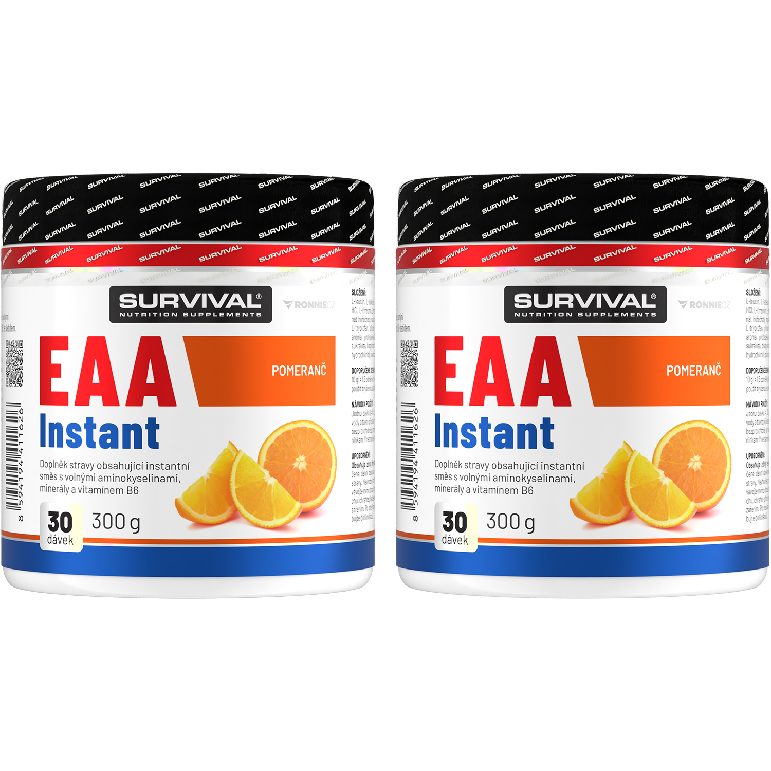 Survival EAA Instant AKCE 1+1 300 g pomeranč +  300 g pomeranč